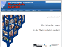 Tablet Screenshot of marienschule-lippstadt.de